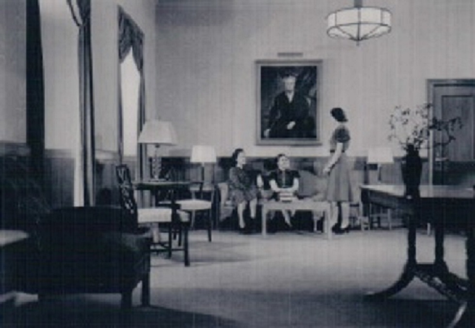 Students relaxing in the Music Room